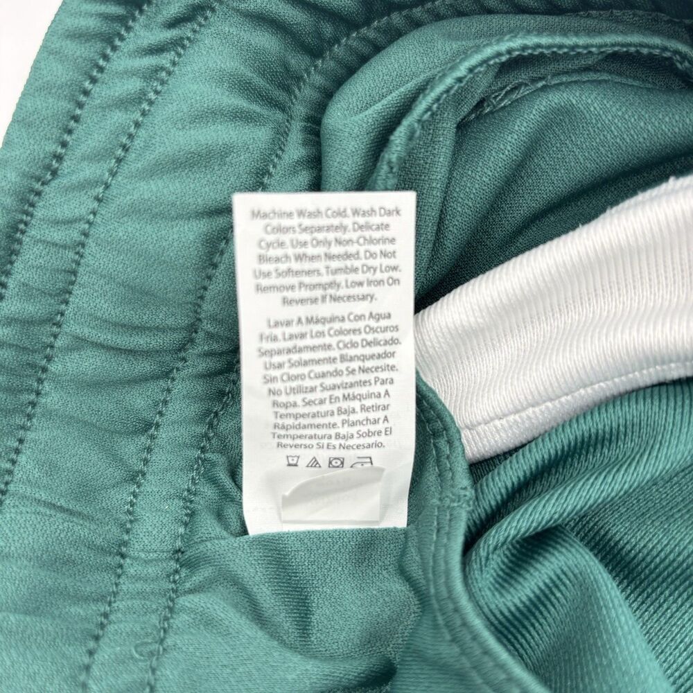 Athletic Works Womens Running Shorts Medium 8-10 Teal White Navy Gym Active - Picture 16 of 16